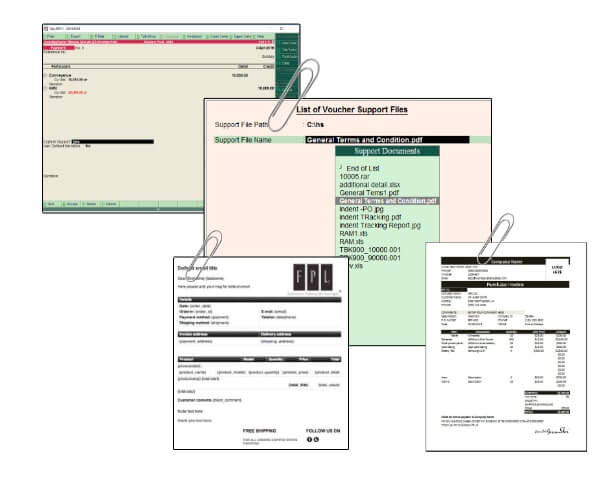 Attached Proof Document in Vouchers